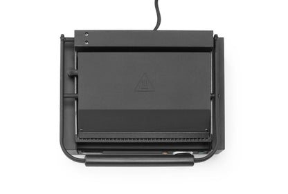 Contactgrill Panini, HENDI, geheel geribbeld, 230V/2200W, 430x375x(H)216 mm