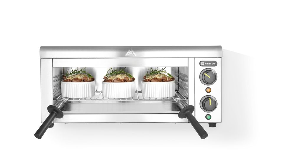 Salamander met muurbevestiging, HENDI, 230V/2000W, 610x450x(H)275mm