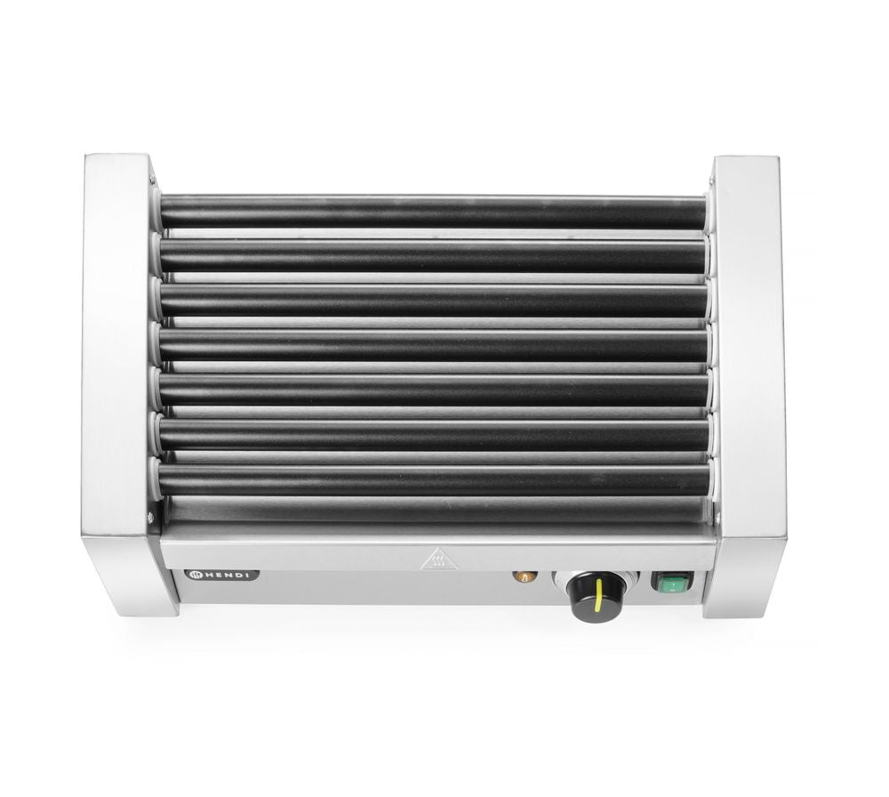 Worstenroller grill - één zone, HENDI, 7 rollers, 230V/740W, 525x365x(H)176mm