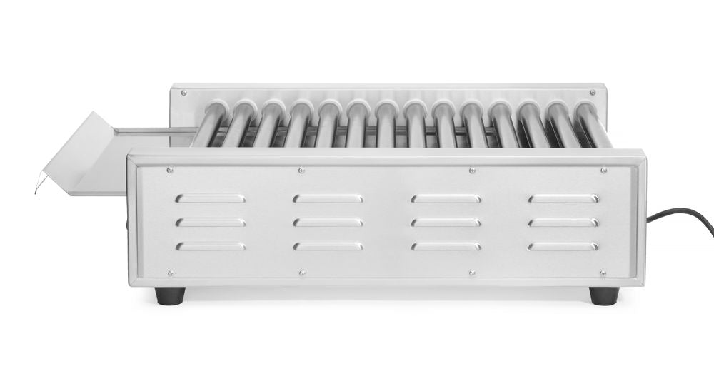 Worstenroller grill - twee zones, HENDI, 14 rollers, 230V/1480W, 520x650x(H)176mm