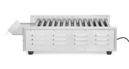 Worstenroller grill - twee zones, HENDI, 14 rollers, 230V/1480W, 520x650x(H)176mm