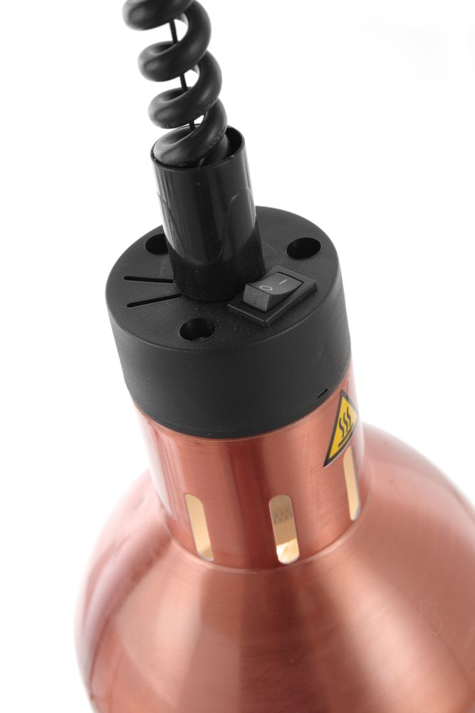 Warmtelamp verstelbaar cilindrisch, HENDI, Koper, 230V/250W, ⌀175x(H)250mm