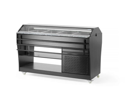 Saladebuffet display, Arktic, GN 1/1, 1490x765x(H)1370mm