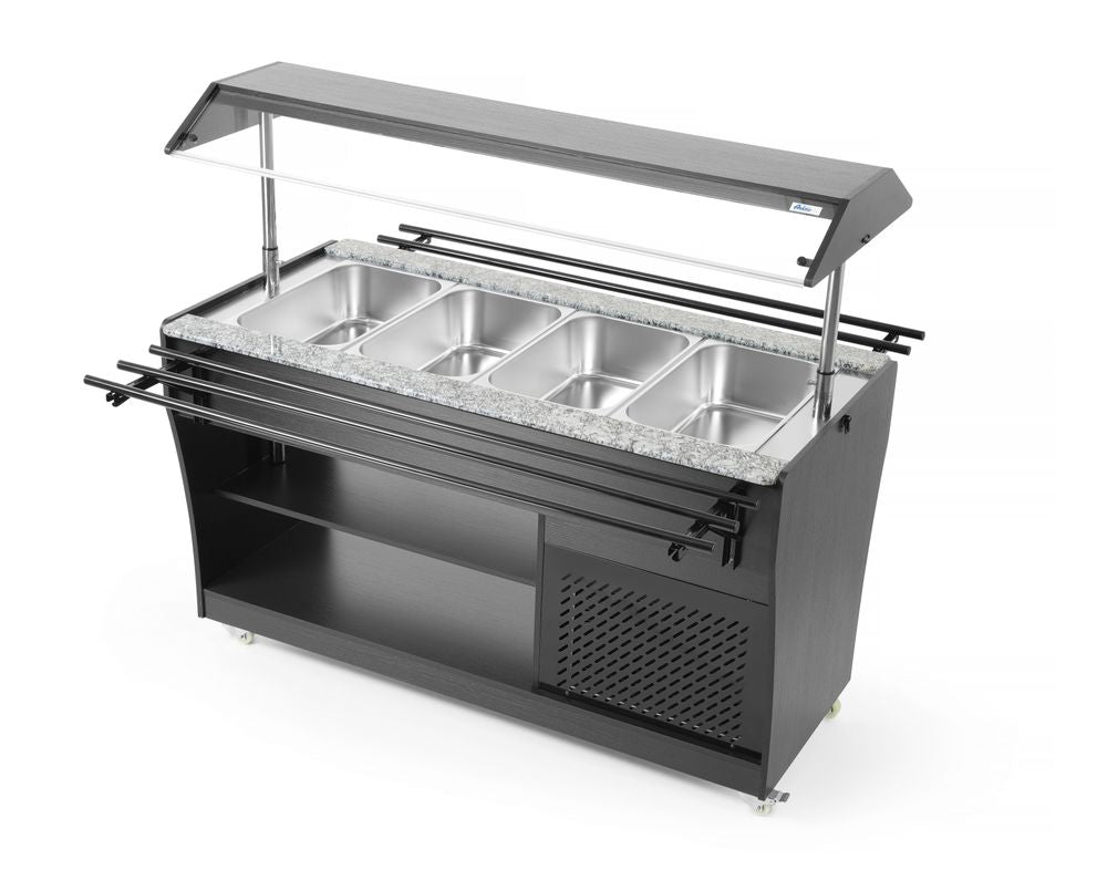 Saladebuffet display, Arktic, GN 1/1, 1490x765x(H)1370mm