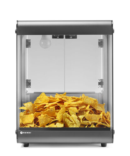 Nacho warmer, HENDI, Zwart, 220-240V/500W, 400x344x(H)525mm