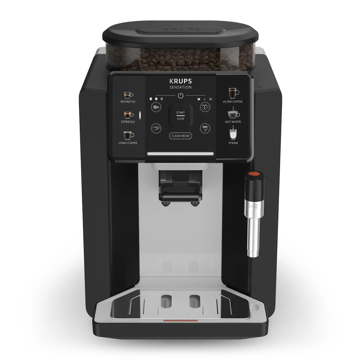 Krups Sensation Koffiemachine C10 Black Nube EA910A, Zwart