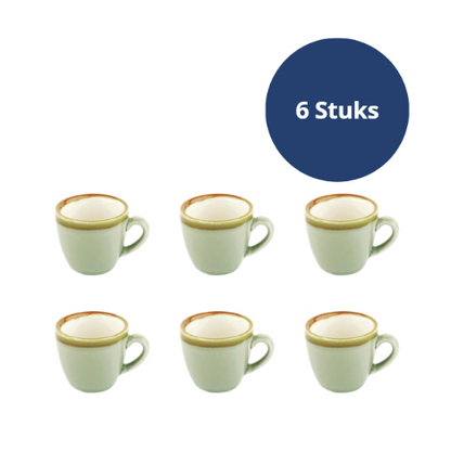 Olympia Kiln Espressokop Mosgroen 8,5cl ( Set van 6 )