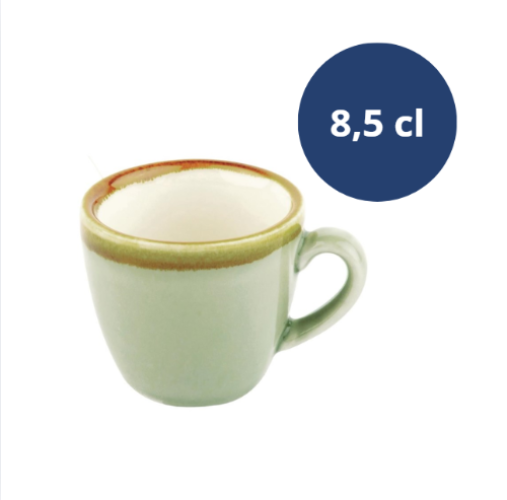 Olympia Kiln Espressokop Mosgroen 8,5cl ( Set van 6 )