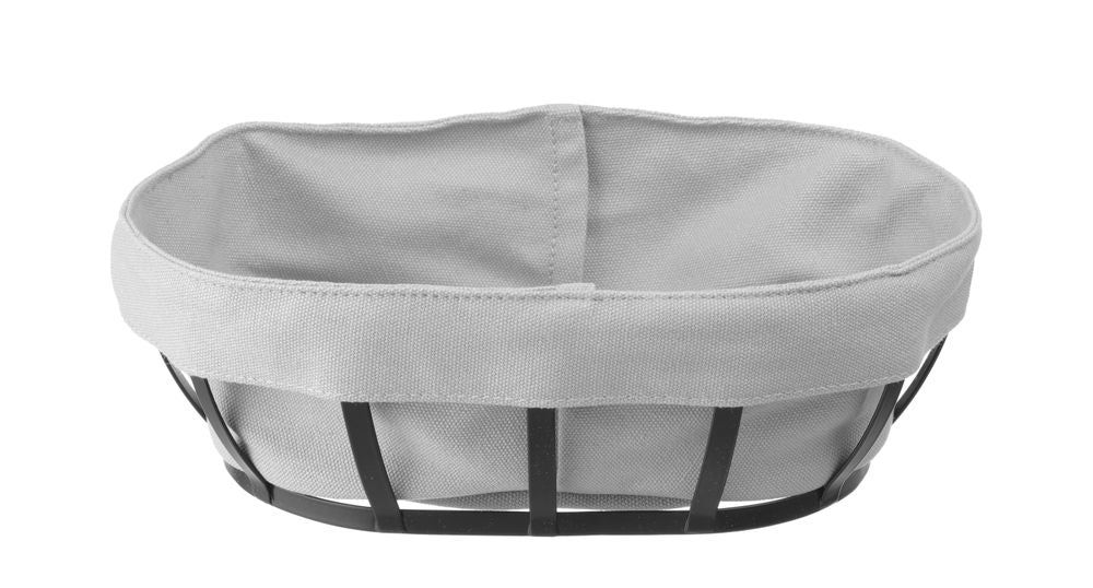 Broodmandje met zak, HENDI, ovaal, 250x160x(H)75mm