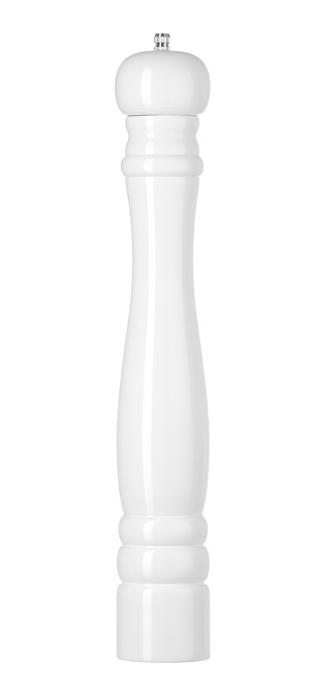 Houten zoutmolen, HENDI, Wit, ⌀65x(H)415mm