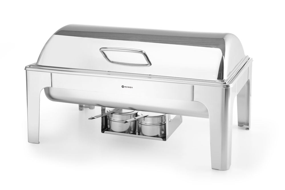 Chafing dish GN 1/1 mirror finish, HENDI, Profi Line, 9L, 570x405x(H)320mm