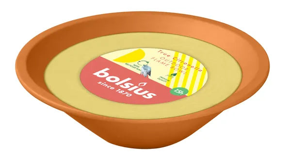 Vlamschaal True Citronella - Ø23 x 6(h)cm - Bolsius - 15 uur brandtijd