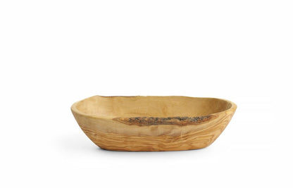 Kom olijfhout langwerpig, HENDI, 205x95x(H)50mm