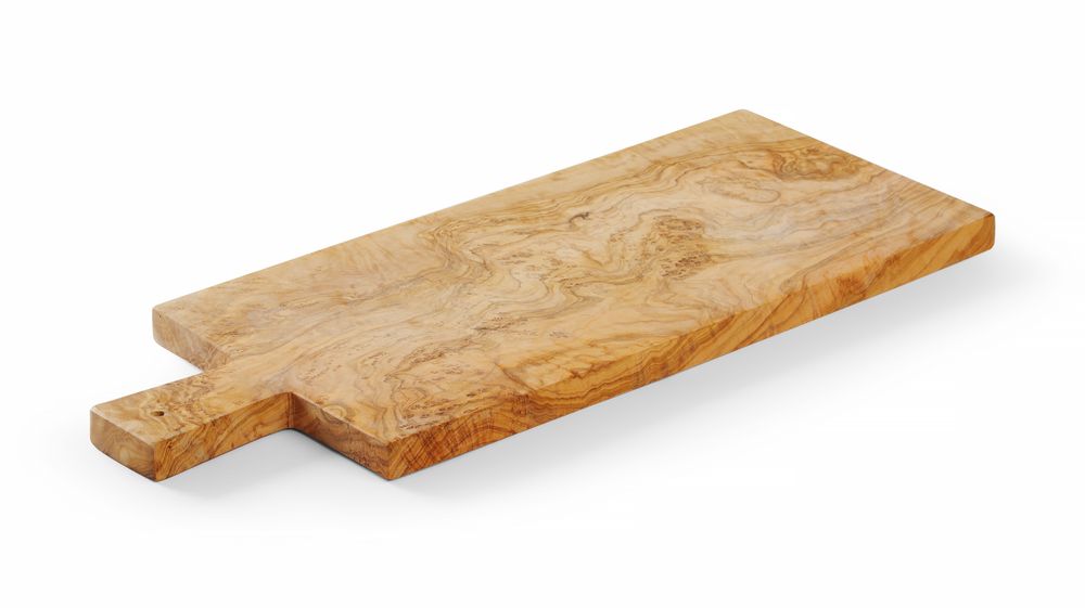 Serveerplank olijfhout, HENDI, 480x190x(H)22mm