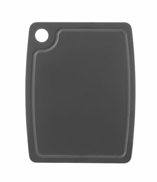 Snijplank Houtvezel met Anti-slip, HENDI, Zwart, 370x275x(h)6mm