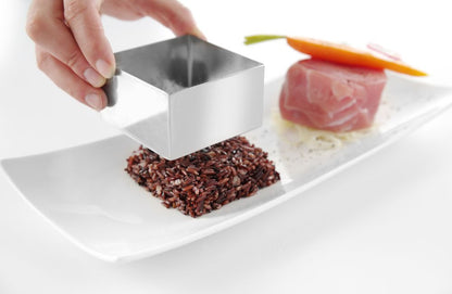 Voedselring en duwer vierkant, HENDI, voedselring, 80x80x(H)45mm