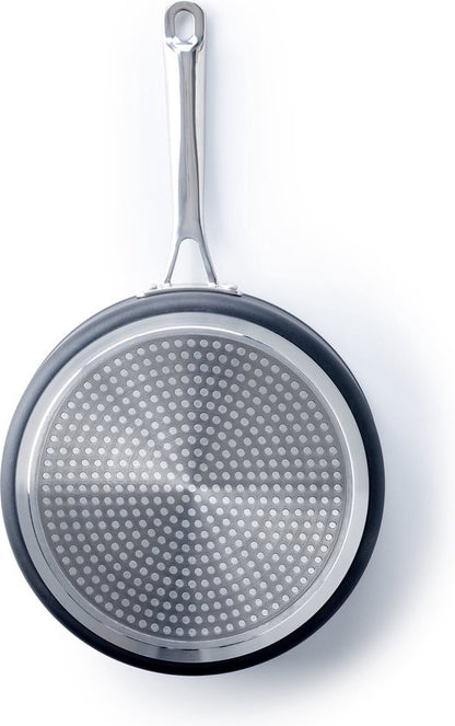 Brabantia Chrome Hapjespan ø 24 cm, met deksel, Alle Warmtebronnen