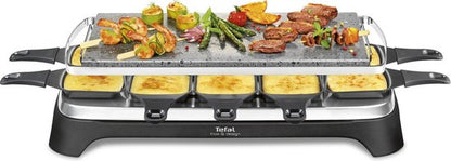Tefal Inox & Design, Smart 3-in-1 Gourmetset, Steengrill, Grillplaat 10 Persoons