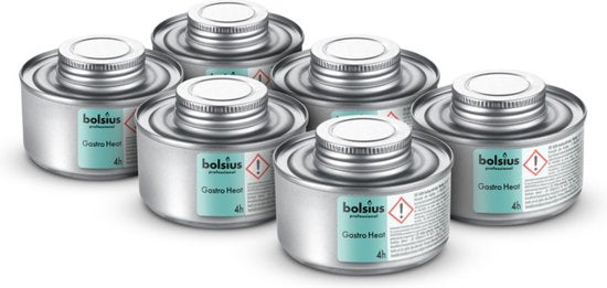 Brandpasta voor Chafing Dish, Bolsius Professional, 4 Branduren, ( 6 stuks )
