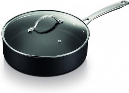 Brabantia Chrome Hapjespan ø 24 cm, met deksel, Alle Warmtebronnen