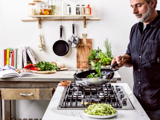 KitchenAid Wokpan ø28cm, RVS, Alle warmtebronnen