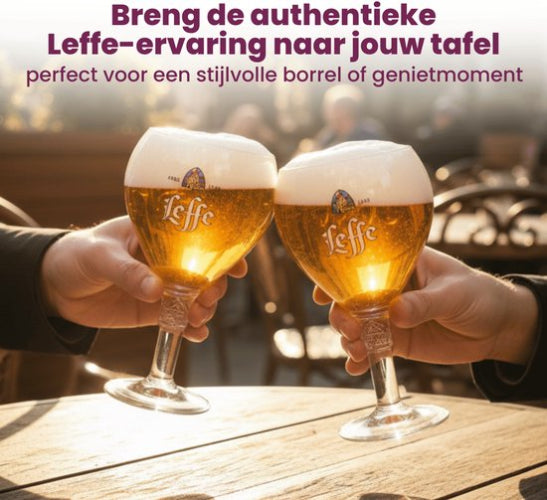 Leffe Bierglazen 33cl - 2 Stuks - Op Voet