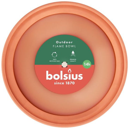 Vlamschaal, Ø23 x 6(h)cm, Bolsius, 14 uur brandtijd