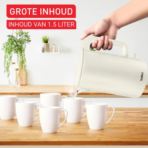 Tefal Thermos Protect Waterkoker - 1,5L - Dubbelwandig - 1500W - Wit