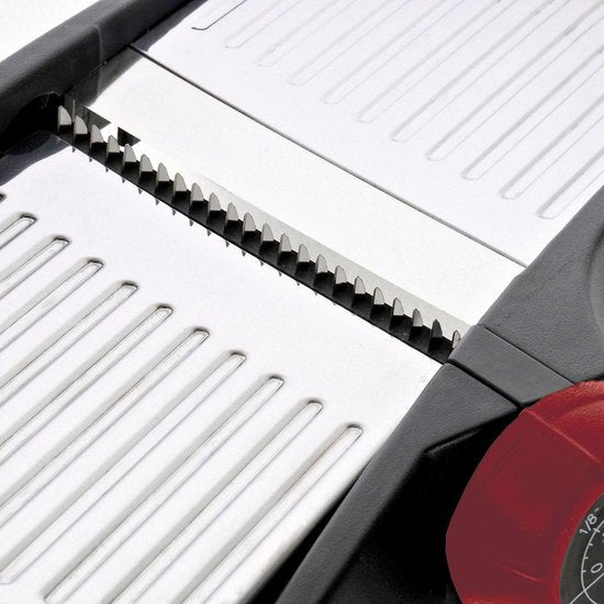 Mandoline Groentesnijder VARIO met meerdere snijmogelijkheden, Westmark, RVS messen, Zwart