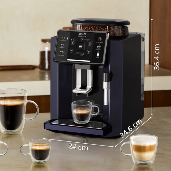 Krups Sensation C50 Volautomatische Espressomachine EA910B, Zwart