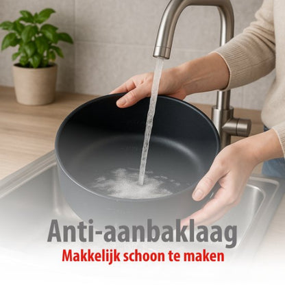 Fondue set Cuisinier Deluxe 800W incl RVS Fonduevorken - 6 Personen