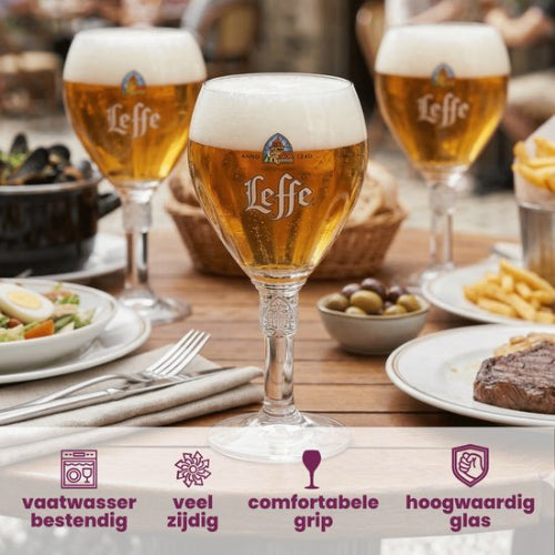 Leffe Bierglazen 33cl - 2 Stuks - Op Voet