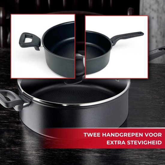 Tefal Hard Titanium PRO Hapjespan Ø 28 cm, Alle Warmtebronnen