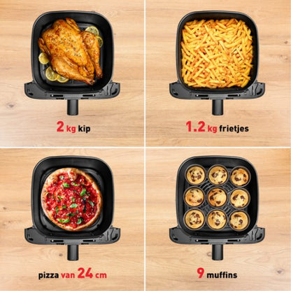 Tefal Easy Fry Mega Airfryer – 7,5L - 2020W - Zwart