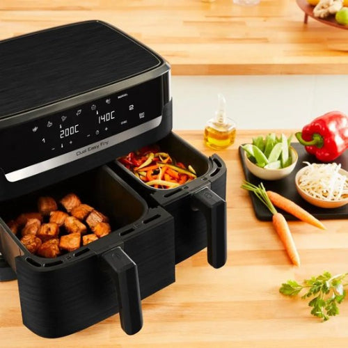 Tefal Easy Fry Dual Airfryer XXL – 8,3L - Dubbele Lade - 2700W - Zwart