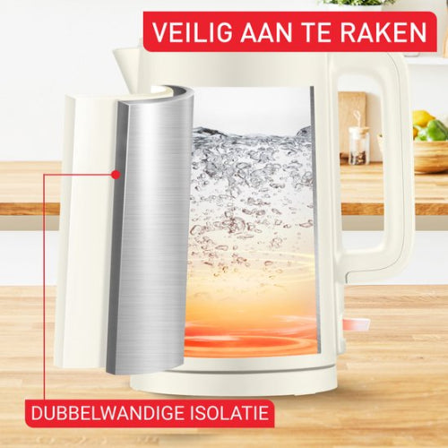 Tefal Thermos Protect Waterkoker - 1,5L - Dubbelwandig - 1500W - Wit