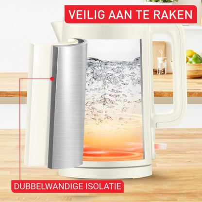 Tefal Thermos Protect Waterkoker - 1,5L - Dubbelwandig - 1500W - Wit