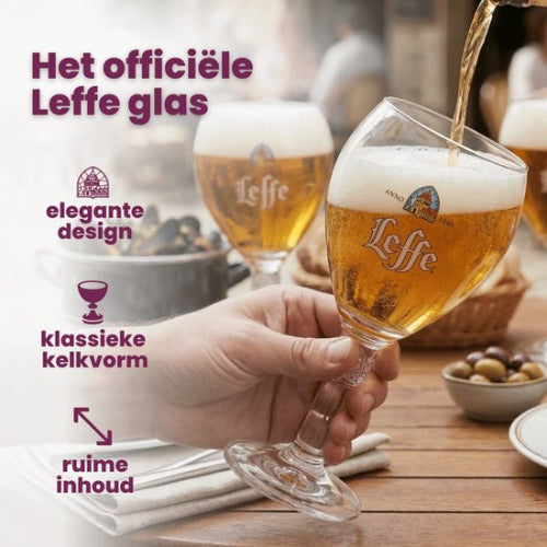 Leffe Bierglazen 33cl - 2 Stuks - Op Voet