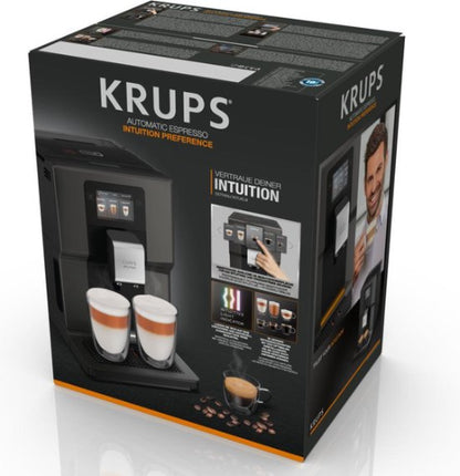 Volautomatische Espressomachine - Krups Intuition Preference EA872B - Touchscreen - Zwart
