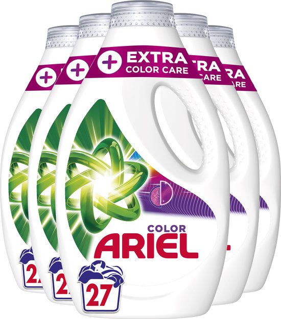 Ariel Vloeibaar Wasmiddel Color, 5 x 27 Wasbeurten, Voordeelverpakking