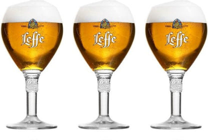 Leffe Bierglazen 33cl - 3 Stuks - Op Voet