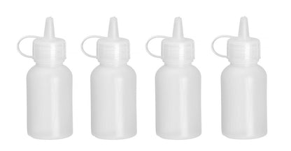 Mini saus dispenser - set van 4 stuks., HENDI, 0,03L, Transparant, ⌀30x(H)85mm
