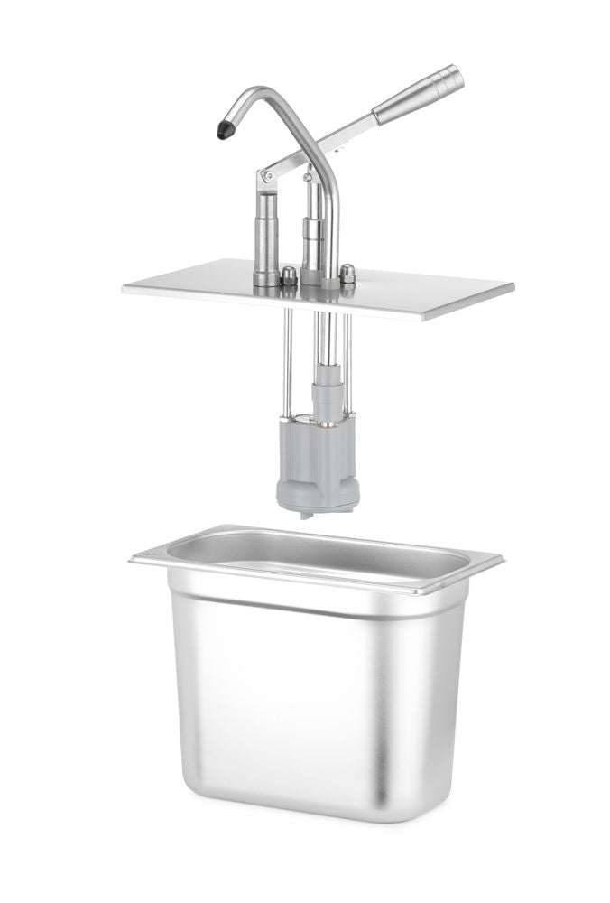 Deksel met pomp voor GN-containers, HENDI, GN 1/4, 270x165mm