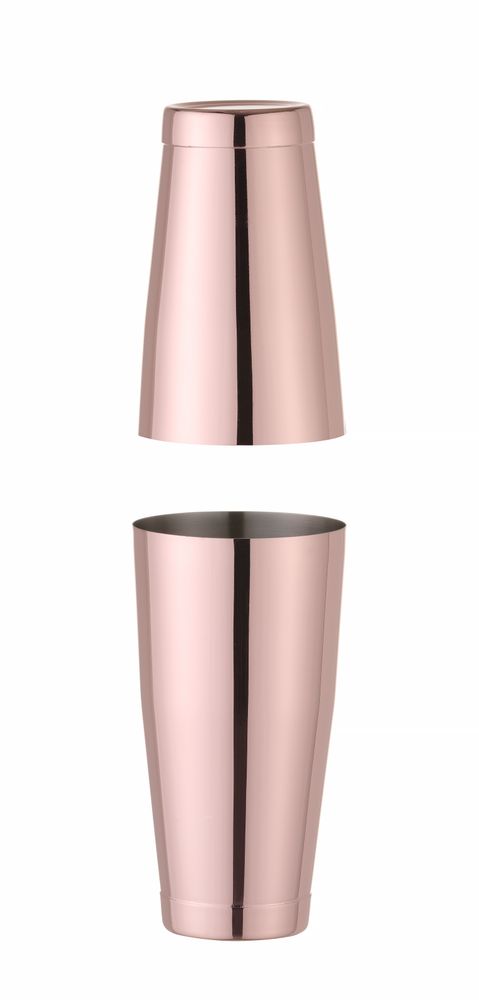 Tin-on-Tin Boston shaker, BarUp, 0,8L, Koper, ⌀90mm