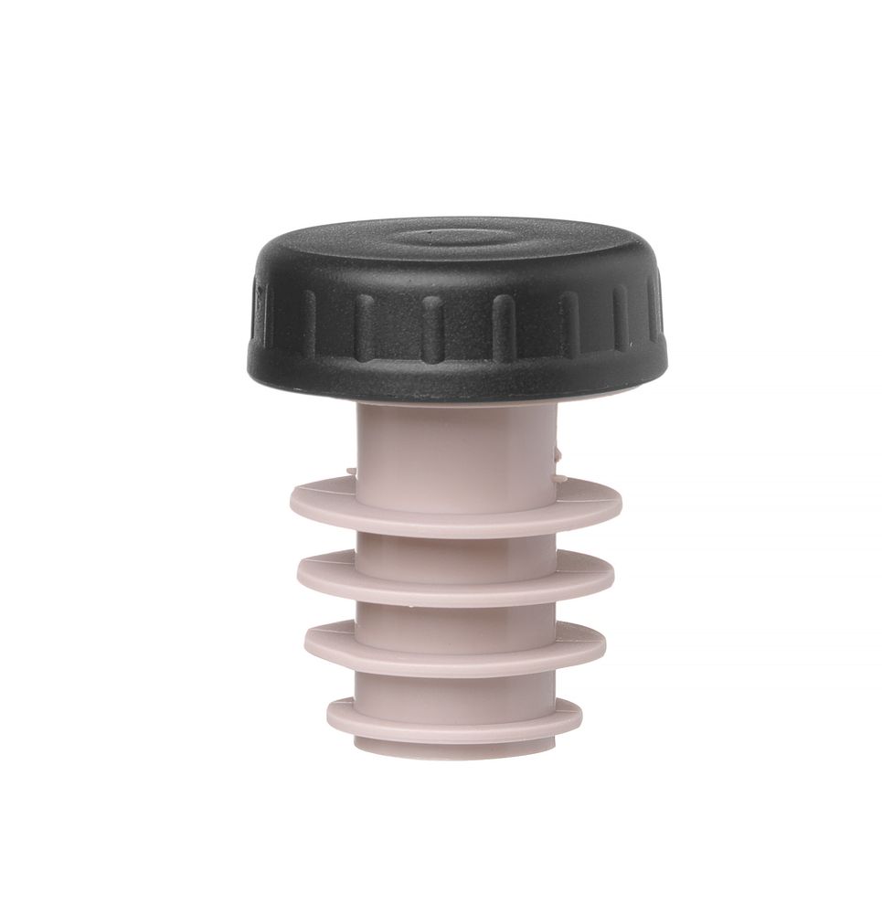 Stopper met dop – 6 stuks., BarUp, Zwart, 6 st., ⌀xmm