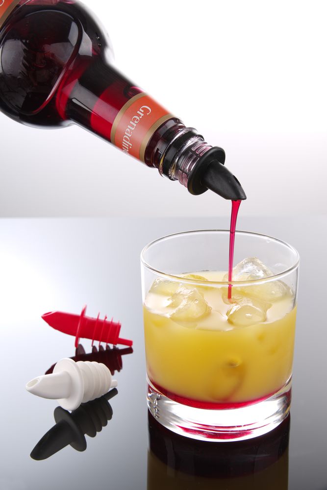 Doorschenkers, BarUp, 2 zwart, 2 wit, 2 rood, Rood, 6 st