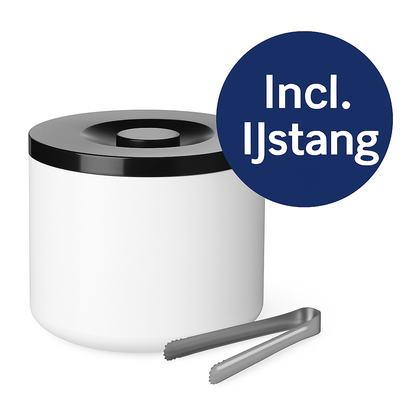 BarUp IJsemmer & IJsblokjestang, Dubbelwandig, 10 Liter, Ø292x(H)220mm