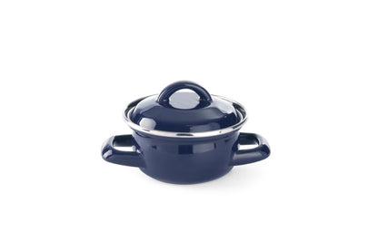 Soep- sauspannetje - met deksel, HENDI, blauw, 0,6L, Blauw, ⌀120x(H)95mm