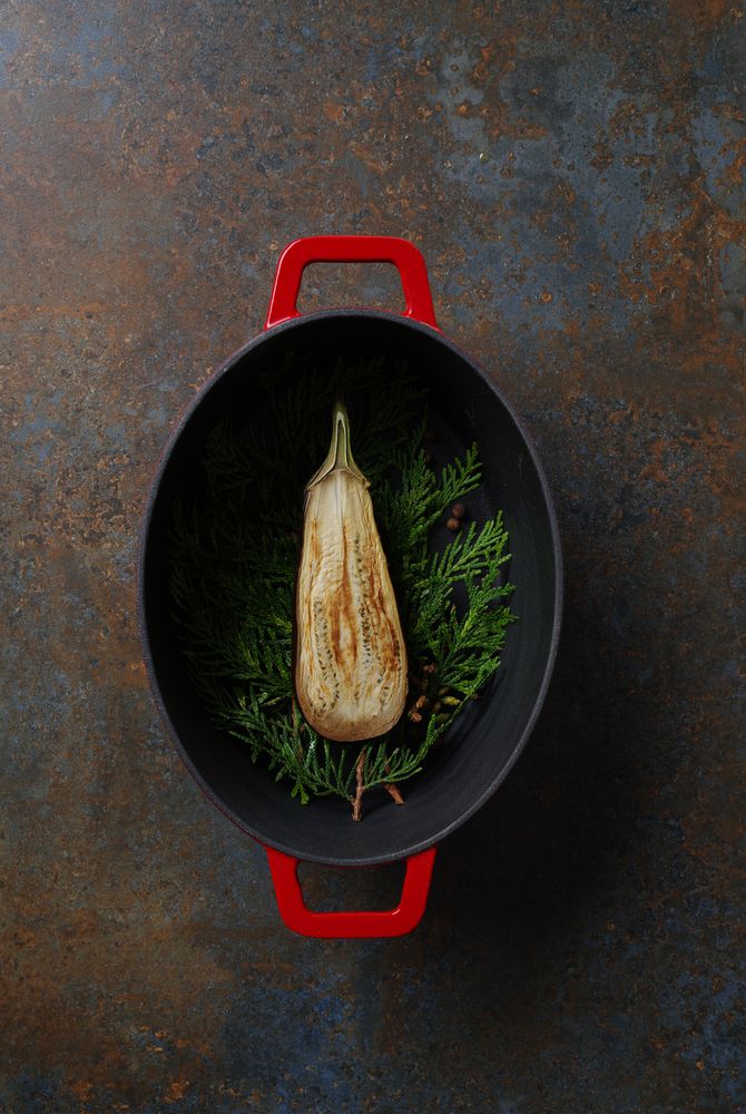 Braadpan geëmailleerd gietijzer, HENDI, 4,4L, Rood, 365x290x(H)115mm