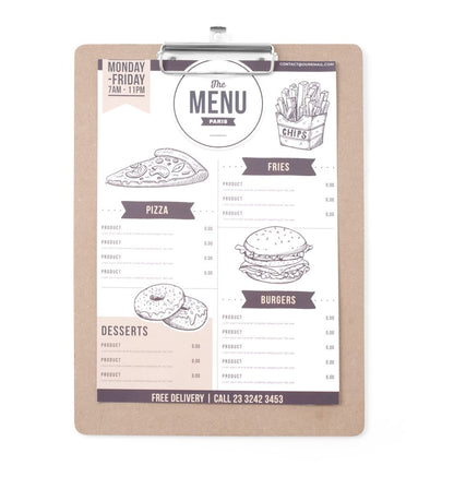 Menu klembord, HENDI, 240x330mm